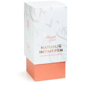 Naturlig intimkrem for tørre og såre slimhinner