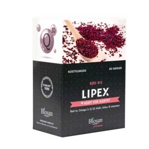 Lipex med rødris og høykonsentret omega-3